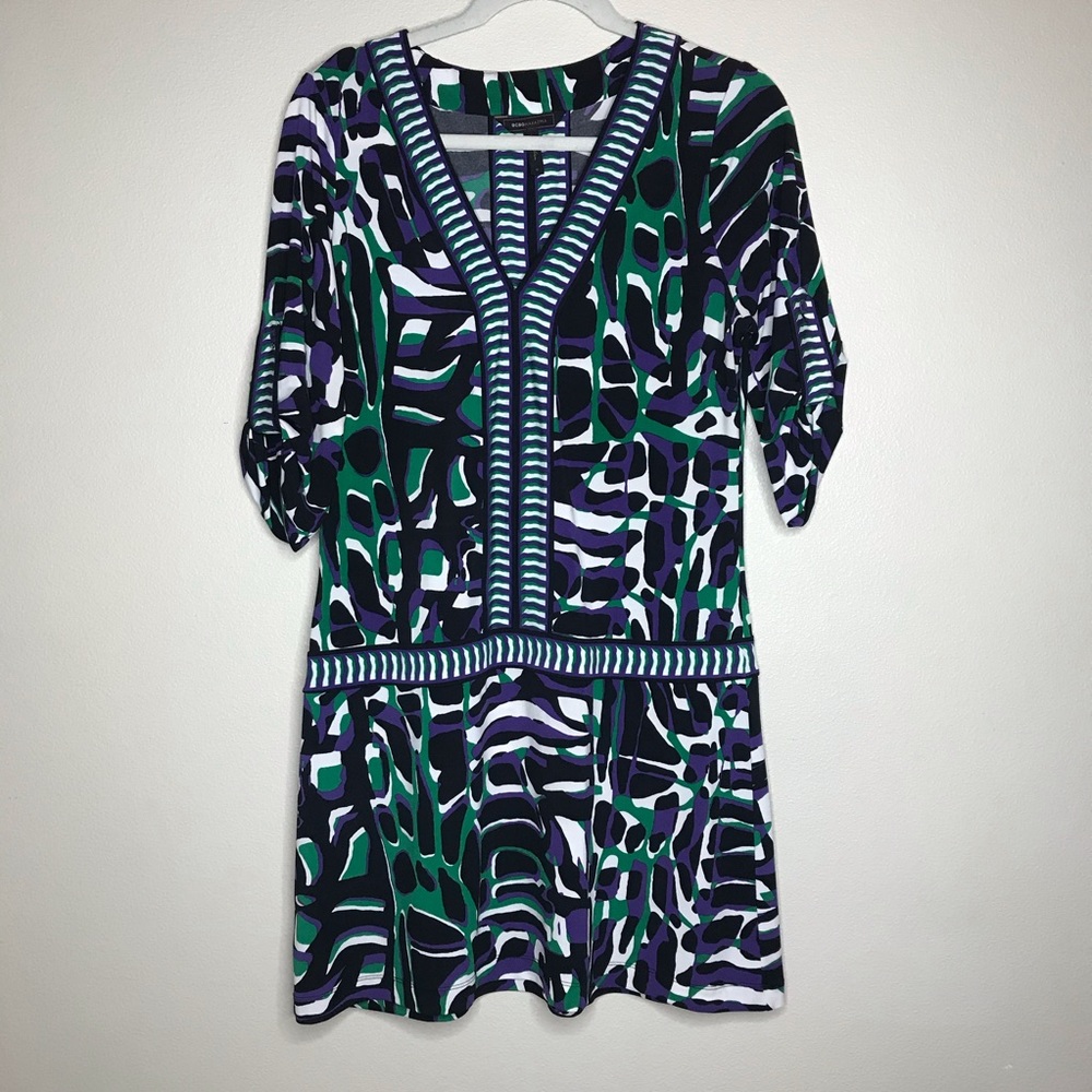 BCBG Geometric Print Dress